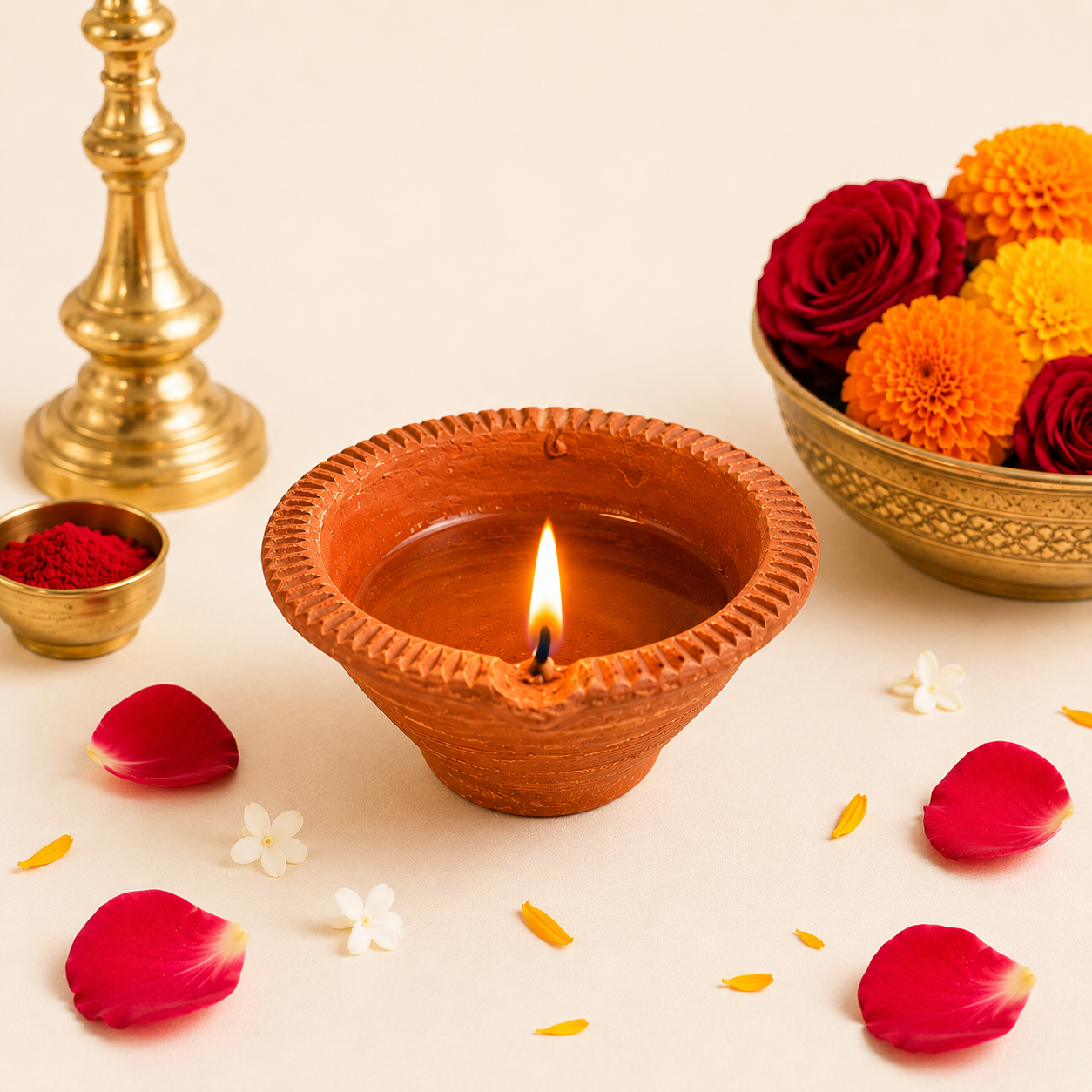 Mud Diya – Traditional Earthen Lamp for Pooja & Festivals