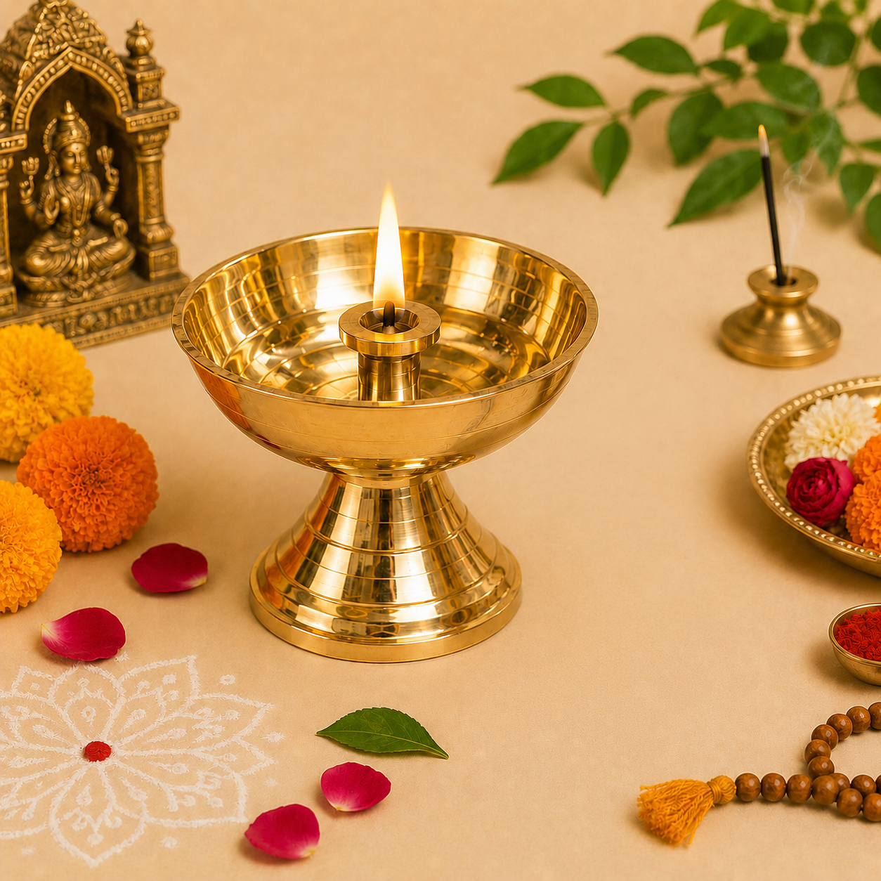 Akhand Jyot Brass – Traditional Brass Diya for Eternal Divine Light