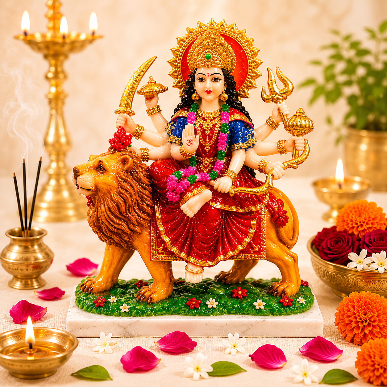 Durga Ji – Divine Symbol of Strength, Protection & Shakti (Murti ) 10 inch