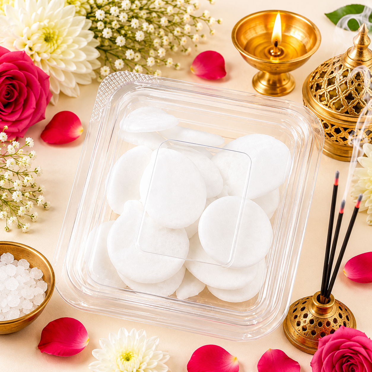 Patasa (Batasha) – Traditional Festive Prasad & Sacred Offering | 200GM