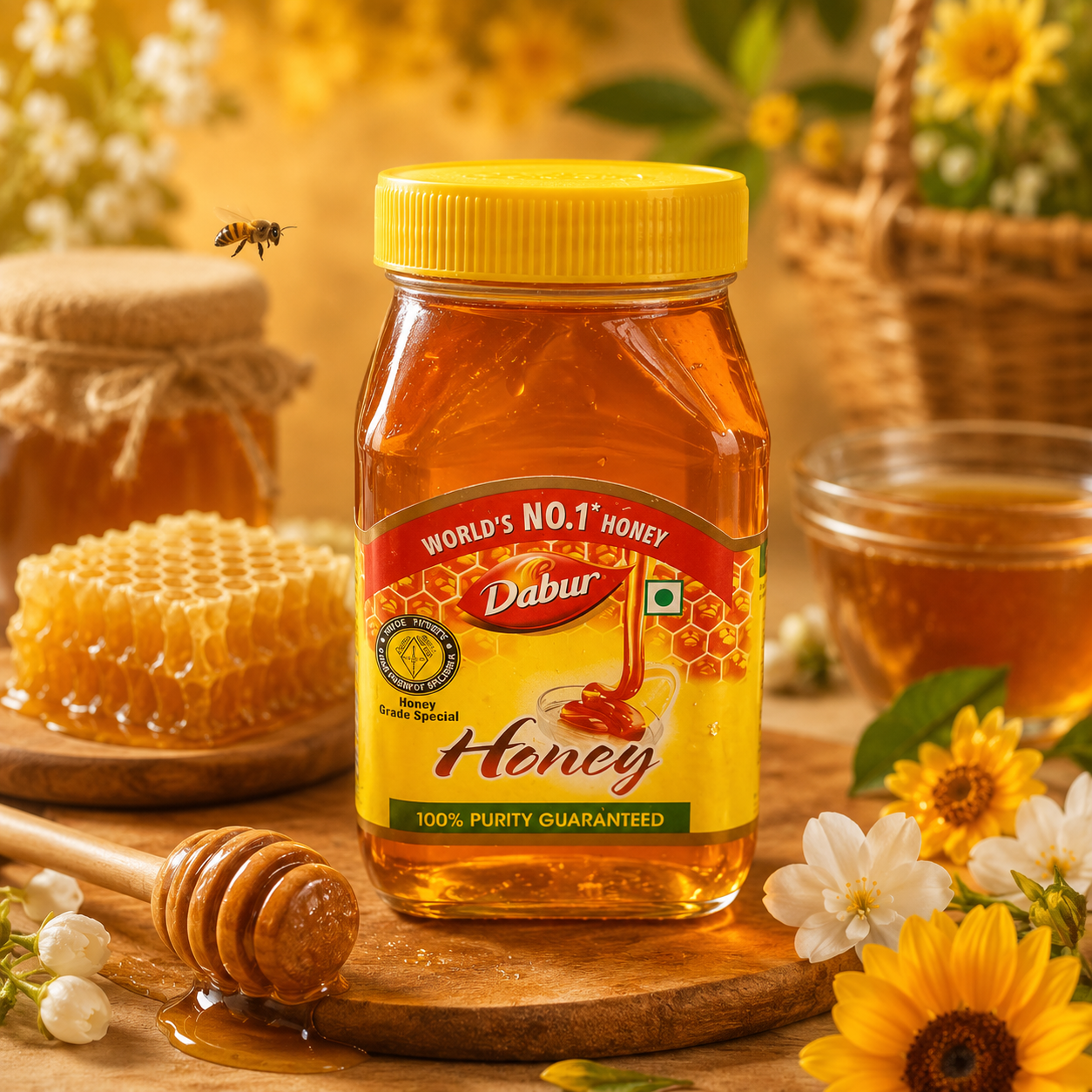 Dabur Honey – Pure Natural Honey for Daily Wellness 500g