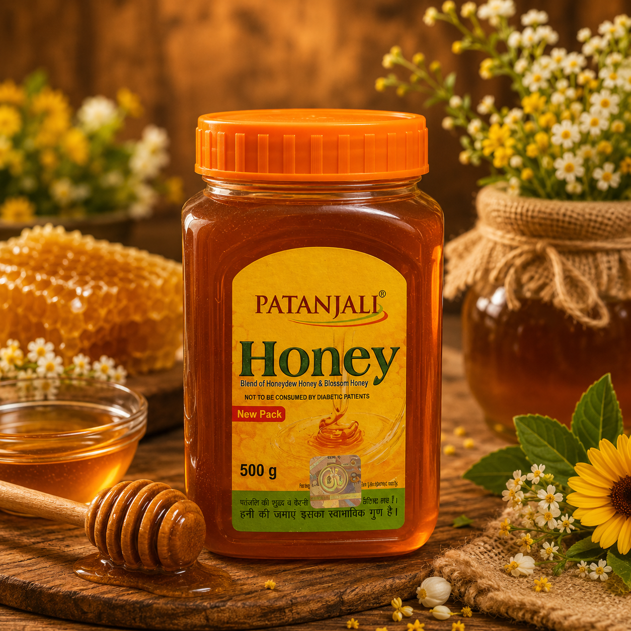 Patanjali Honey – Pure Natural Honey for Daily Use 500g