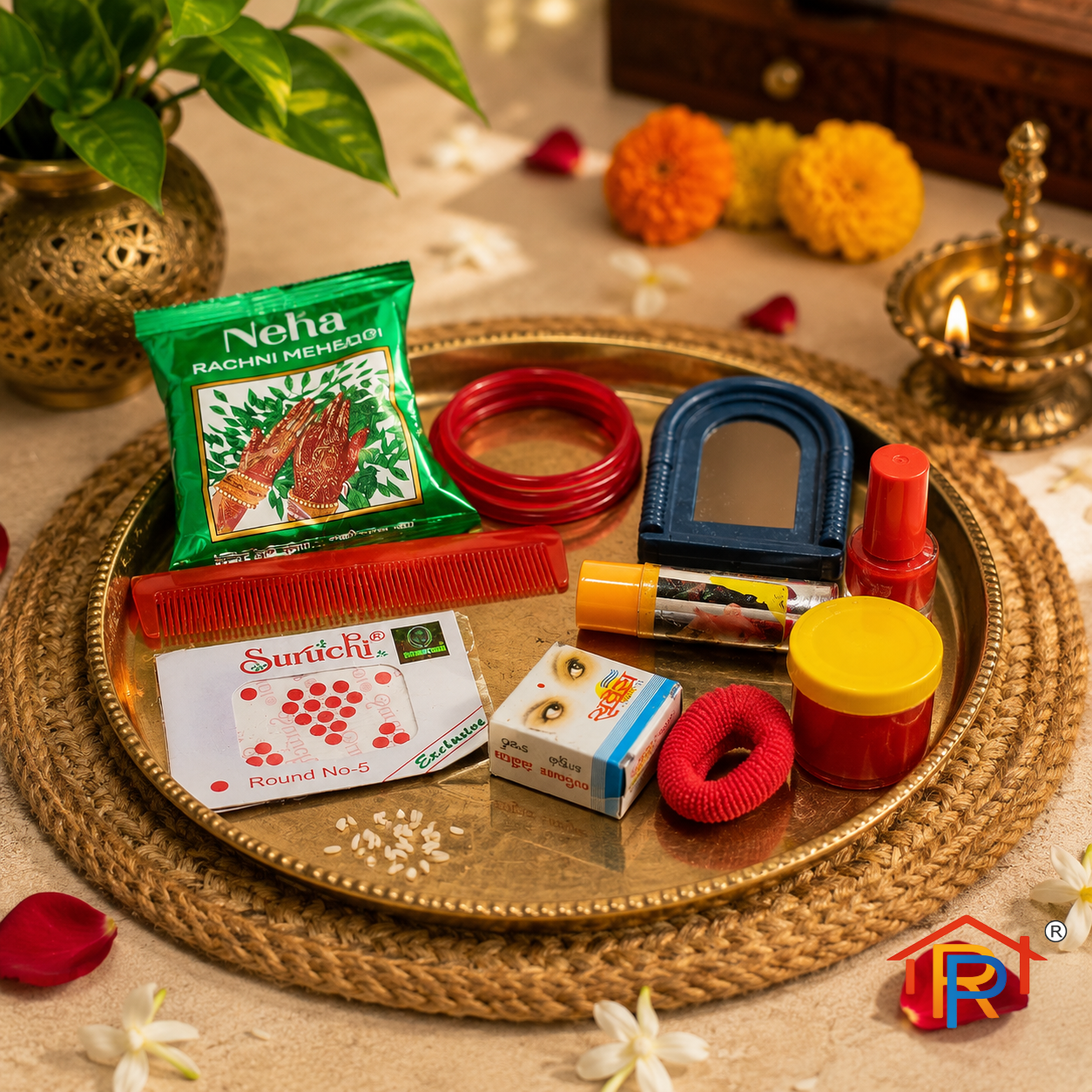RP PoojaGhar Dev Shringar Kit | Complete Deity Shringar Accessories Set | Mandir, Home Temple & Pooja Decoration Kit