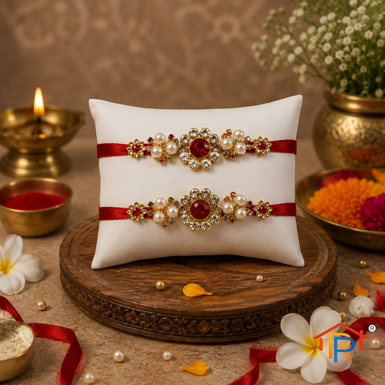 RP PoojaGhar Gopal Ratnika | Decorative Laddu Gopal Shringar Accessory | Kanha Ji Mandir & Janmashtami Decoration