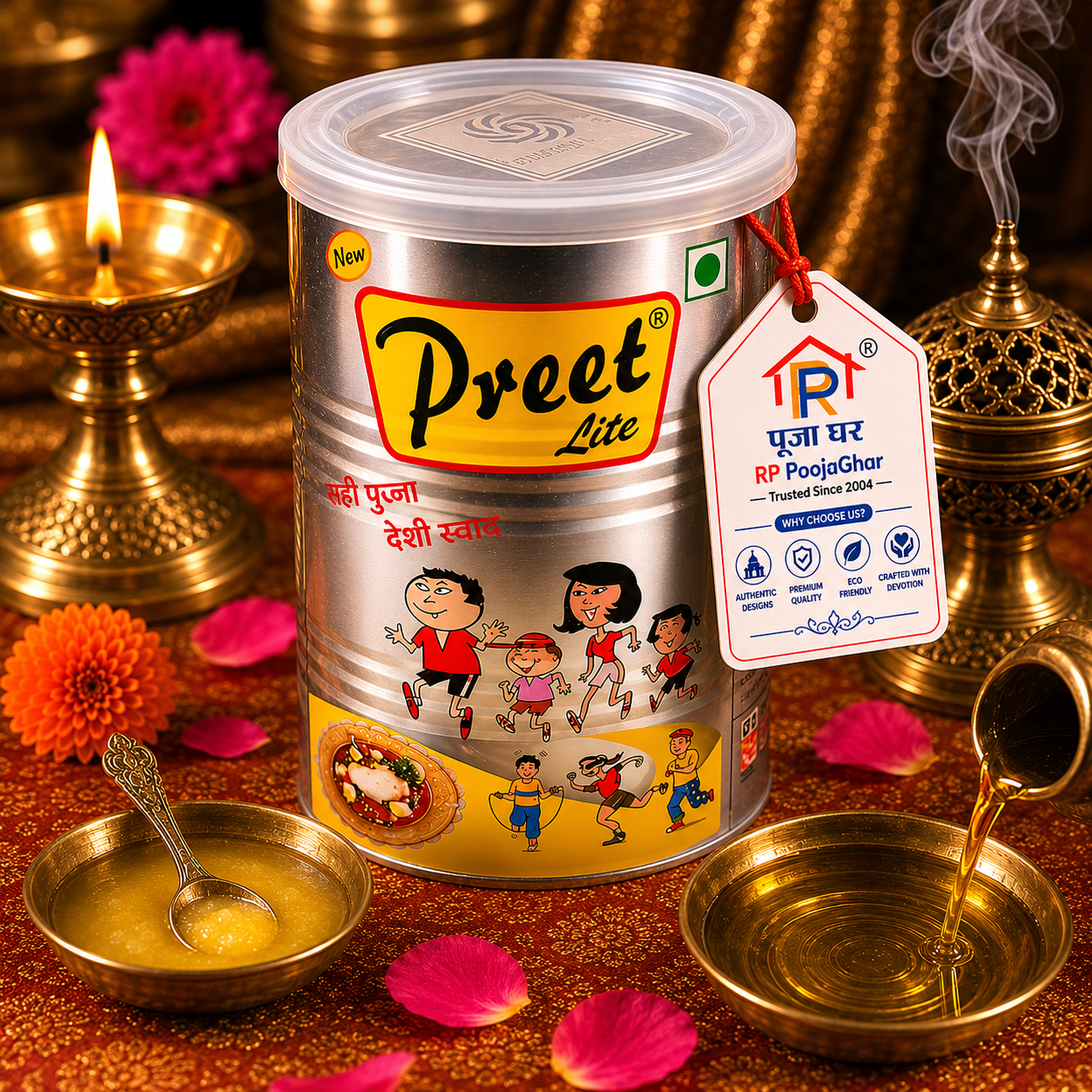 Preet Lite Oils - Lite Low Cholestrol, 1L