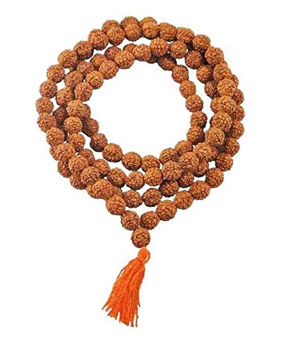 Version 1.0.0 Certified Original Rudraksha Mala (Brown, 9-10mm) with Certificate for Wearing and Japa Mala (5 Mukhi Mala, 108 Beads Mala Rosary Garland) Visit the Petrichor Store