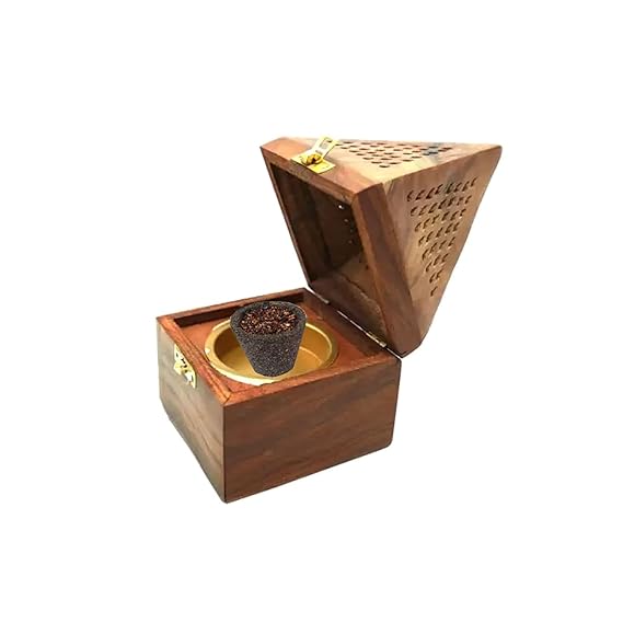 Sambrani Dhoop Stand Incense Holder: Perfect Pooja Room Stand Decoration Item, Dhup Dani & Doopam Holder, Essential Puja Item for Home Mandir and Pooja Thali Set Rituals-DN-1
