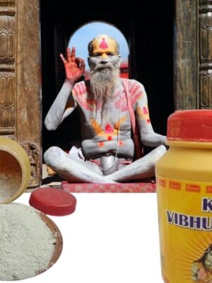 61ChniBN9JL Vibhuti Bhasma, Vibuthi Bhasam Pure Powder - Holy ash/Thiruneeru/Shiva Viboothi/Vibhooti/Bibhuti/Vibhuti Bhasam for Bholenath Pooja(200 Grams)