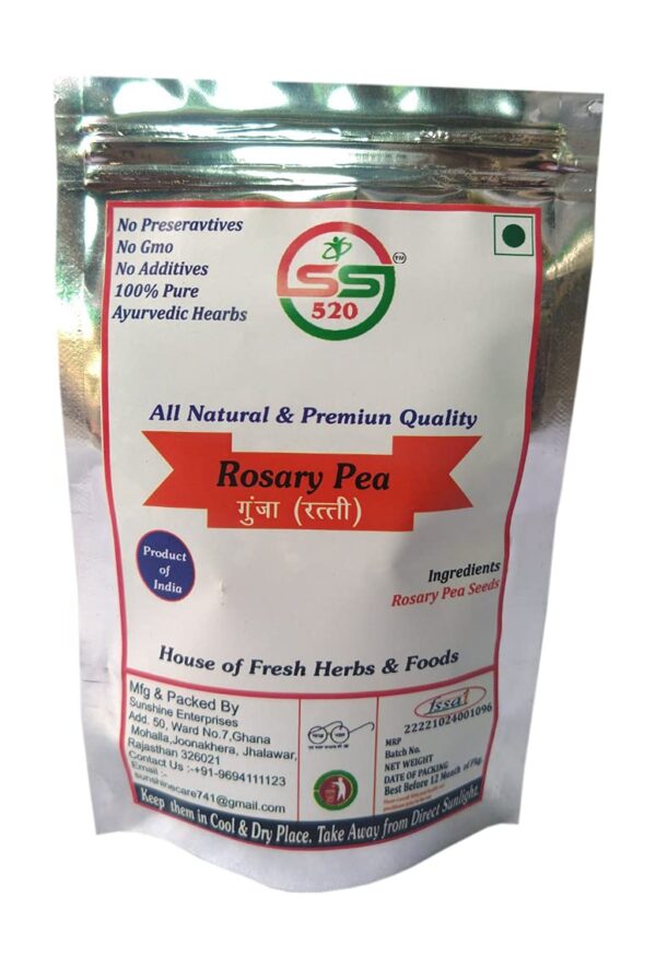 61up+Z2MPuL._SL1143_ Lal Rakt Chirmi Gunja Ratti Beads 51 Seed for Lakshmi Mahakali Saraswati Puja Pure Red Rosery Pia Seeds