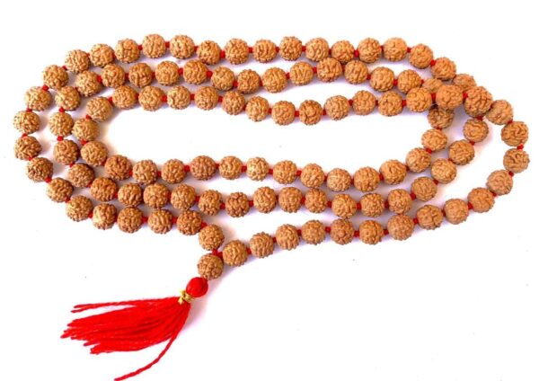 71VJytF5AtL._SL1280_ Unisex Panchmukhi 108+1 Beads Prayer Rudraksha 7Mm Mala For Japa & Wearing (7Mm)