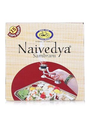 Sambrani Dhoop Cups for Pooja (45 pcs) | Havan Cups for Pooja, Home & Festivals | Natural Guggal Dhoop Original | Dhoop Cones | Pack of 3 (15 Cups/Pack + 1 Burner Plate/Pack)